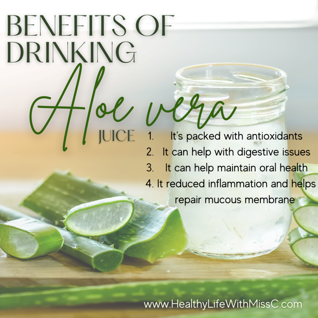 BENEFITS OF DRINKING Aloe vera JUICE